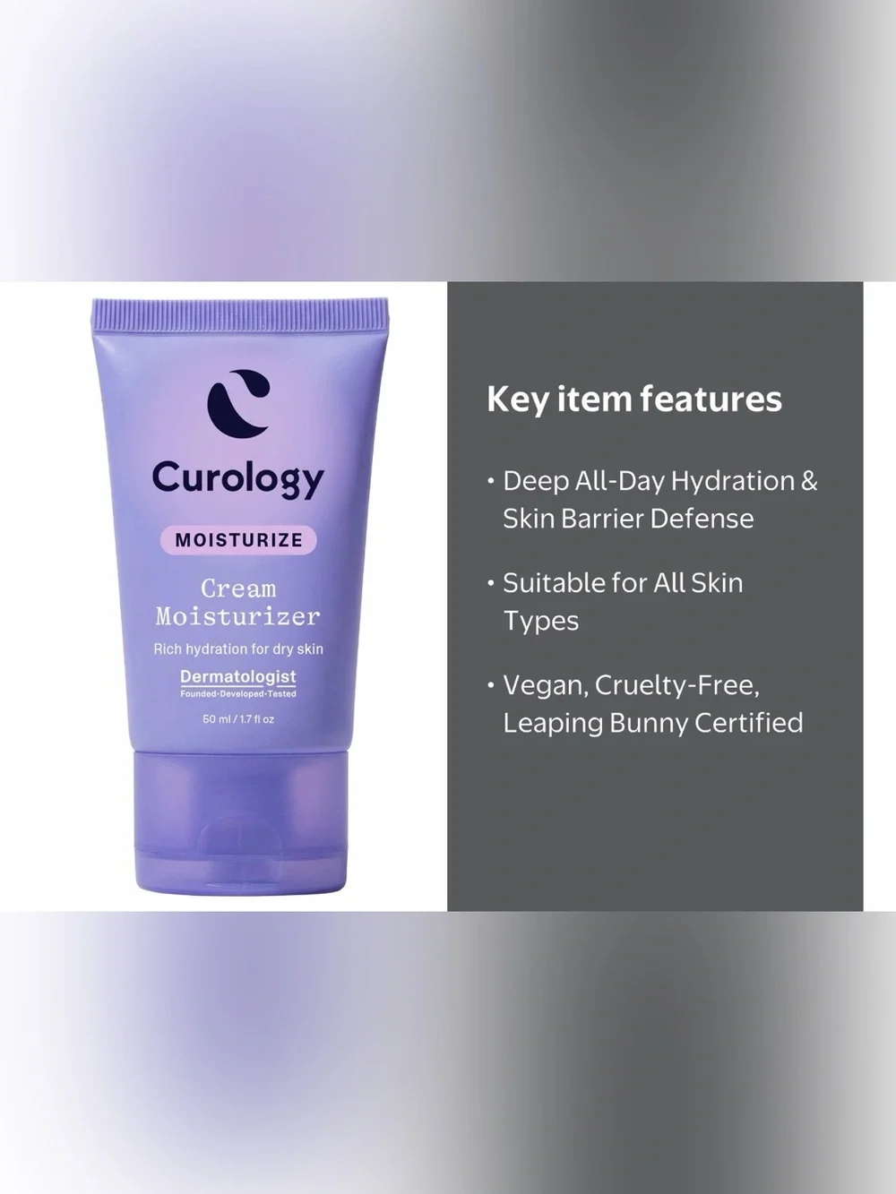 Curology Cream Moisturizer - Black Packaging - 50 ml